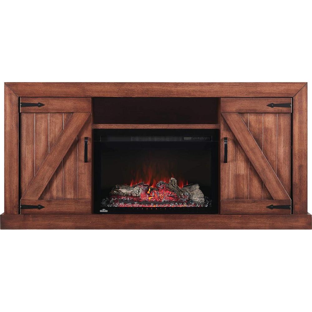 image:imageNapoleon Lambert 60 in Freestanding Electric Fireplace TV Stand in Brown