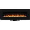image:imageNapoleon Amano 60  NEFL60B1  Wall Hanging Electric Fireplace 60in Black Glass Front Crystal Cube Ember Bed Rocks amp Pebbles Adjustable Flame Colors Remote Included
