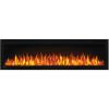 image:imageNapoleon Entice 60  NEFL60CFH  Wall Hanging Electric Fireplace 60in Black Glass Front Glass Crystal Ember Bed 3 Flame Colors Remote Included