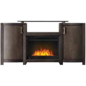 Napoleon Whitney-NEFP24-0516GRW Electric Fireplace Entertainment Package, 24 Inch, Grey