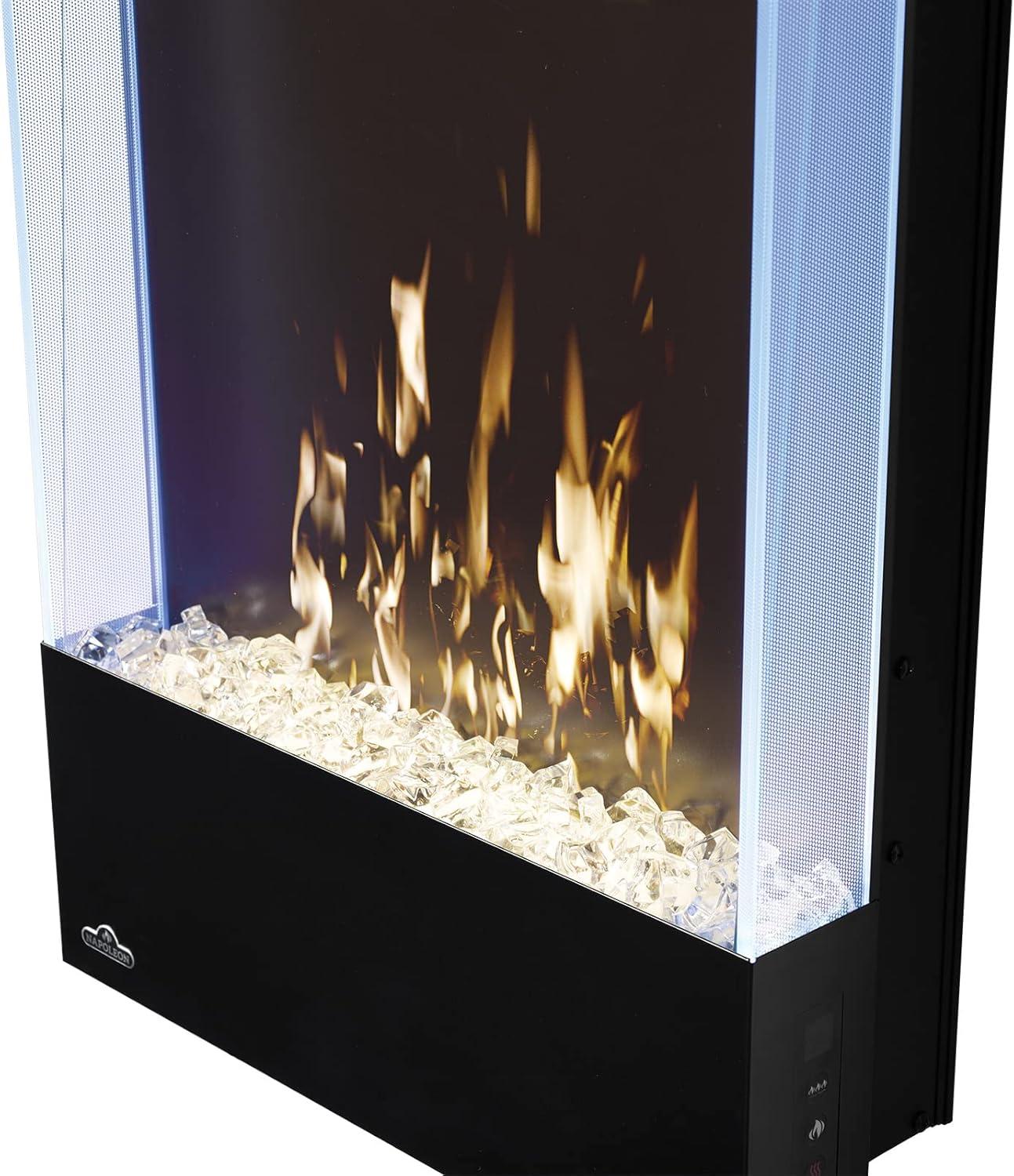 image:imageNapoleon Allure 32 inch Vertical Wall Mount Electric Fireplace Black NEFVC32HBlack