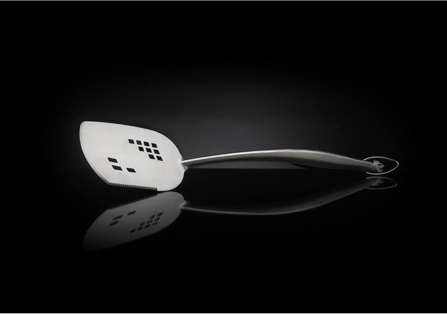 image:imageNapoleon PRO Spatula Stainless Steel Oversized Head Integrated Bottle Opener Serrated Edge for Slicing and Trimming