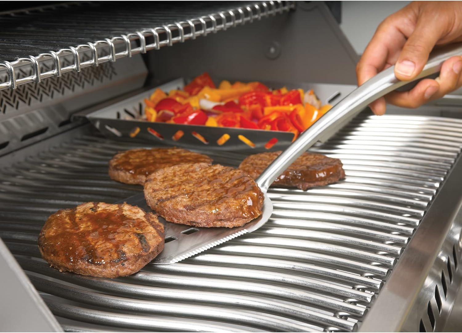 image:imageNapoleon PRO Spatula Stainless Steel Oversized Head Integrated Bottle Opener Serrated Edge for Slicing and Trimming