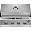 image:imageNapoleon BuiltIn 500 Series 32Inch BuiltIn Gas Barbecue Grill Head  BI32NSS  Marine Grade Stainless Steel Natural Gas 4 Main Burners 75 mm Stainless Steel Grids Dual Level Stainless Steel Sear Plates