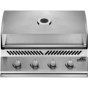 Napoleon Built-In 500 Series 32-Inch Built-In Gas Barbecue Grill Head – BI32NSS – Marine Grade Stainless Steel, Natural Gas, 4 Main Burners, 7.5 mm Stainless Steel Grids, Dual Level Stainless Steel Sear Plates