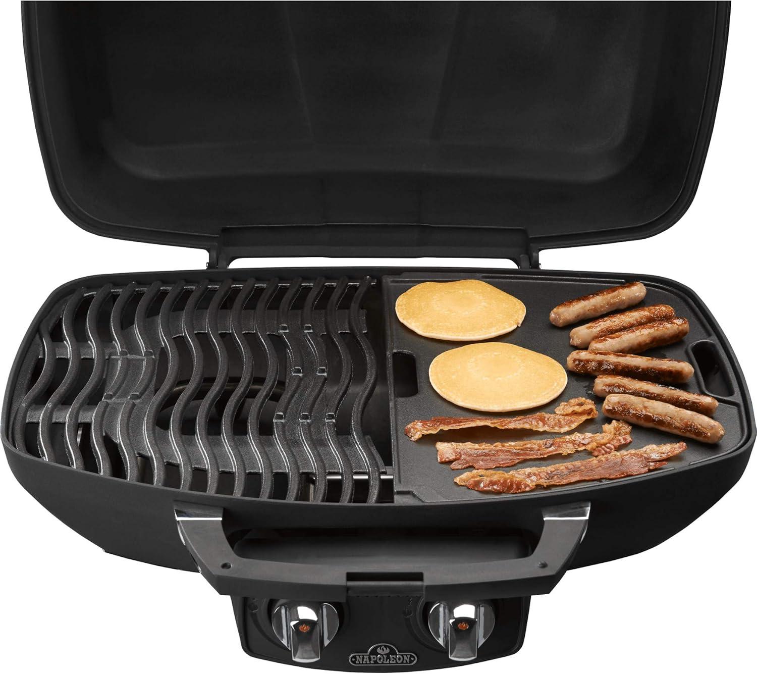 image:imageNapoleon Cast Iron Reversible Griddle Fits All TravelQ 285 Series Portable Grills NonStick Carry Handle145 x 105 x 12