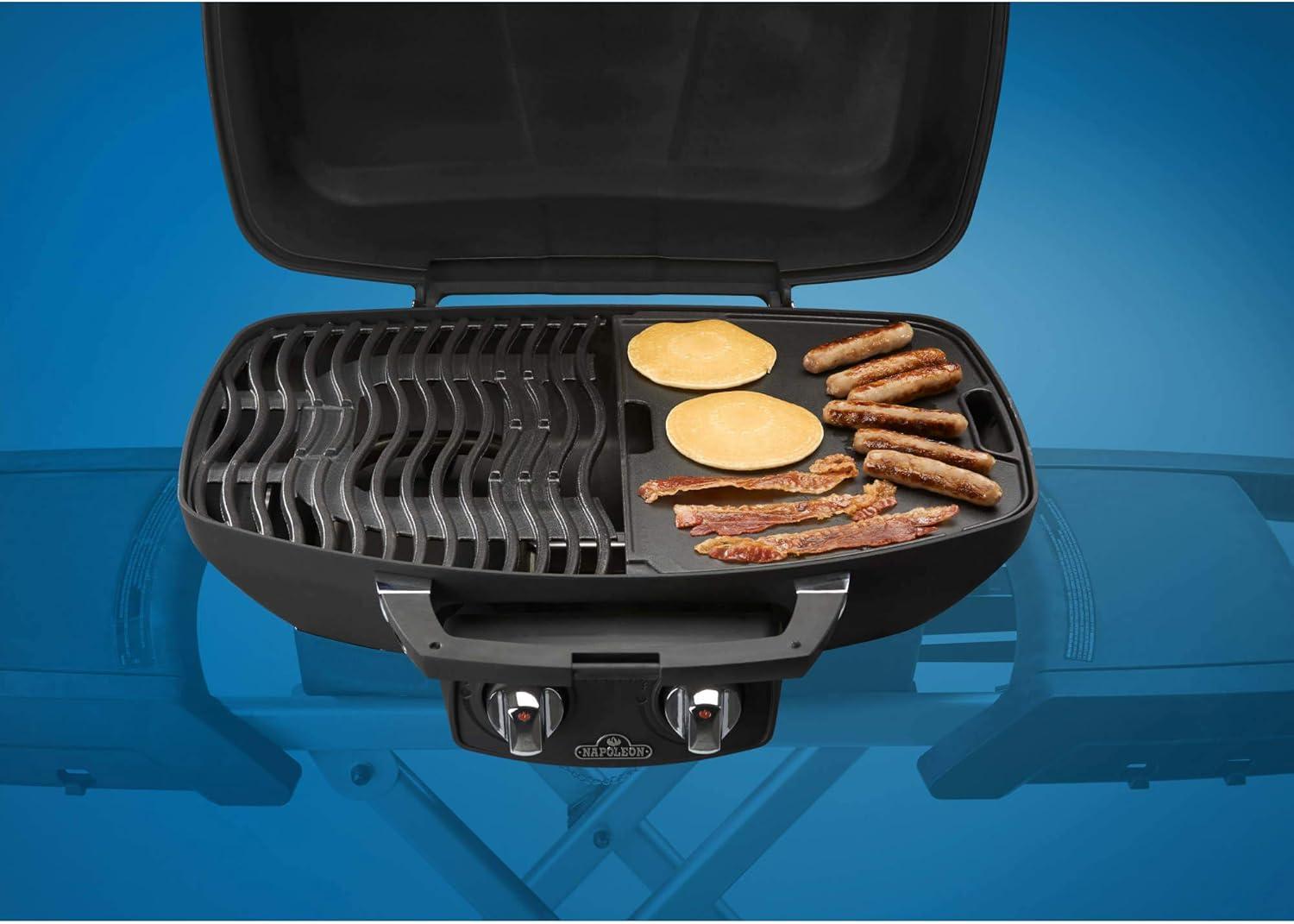 image:imageNapoleon Cast Iron Reversible Griddle Fits All TravelQ 285 Series Portable Grills NonStick Carry Handle145 x 105 x 12