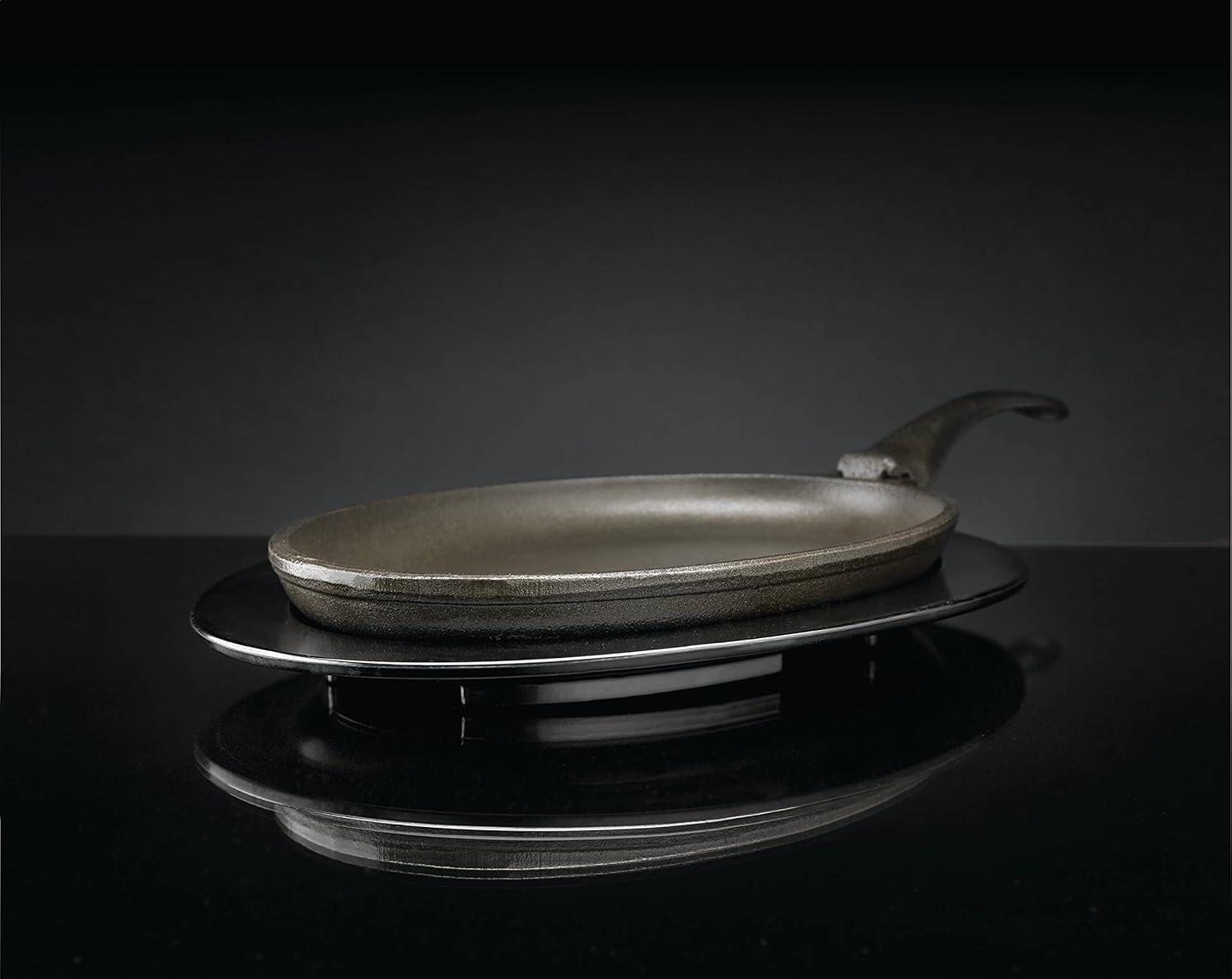 image:imageNapoleon Cast Iron Skillet PreSeasoned Use On Side Burner or Grill Grates Removable Handle41 inches long