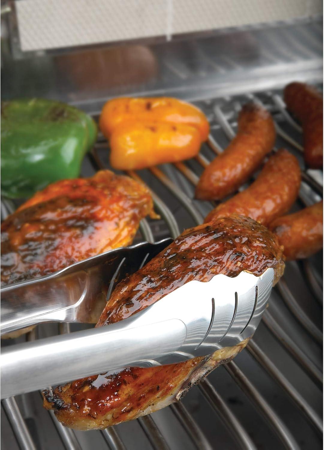 image:imageNapoleon PRO Stainless Steel Easy Locking Tongs 55011 Napoleon BBQ Grill Accessory 15inch Easy To Use Tip Lock Dishwasher Safe Integrated Tool Hanger