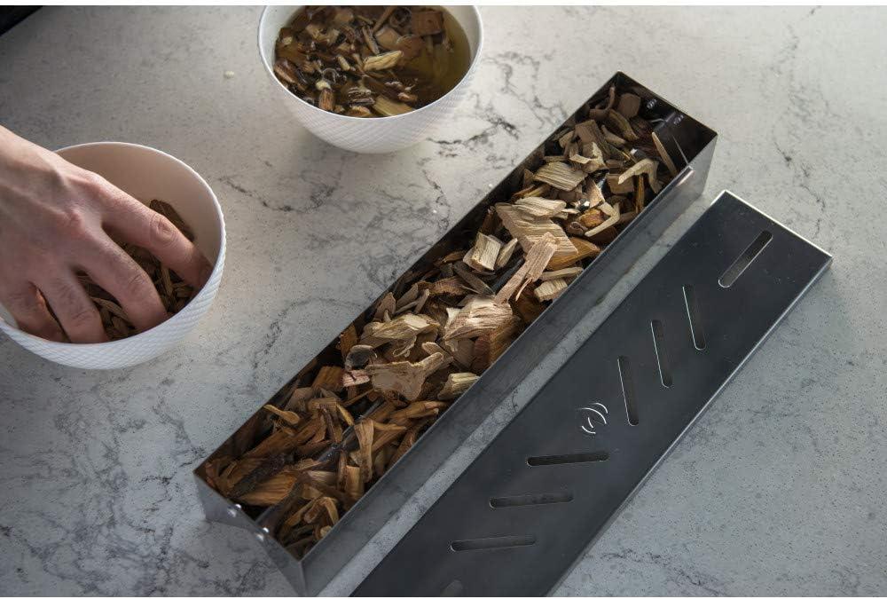 image:imageNapoleon Stainless Steel Smoker Box 67013 Add Smoky Flavor to BBQ Easily Turn Gas Grill Into Smoker Add Wood Chips or Chunks to Smoke Food on Barbecue 1625 x 254 x 35