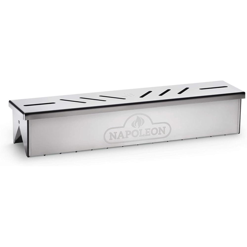 image:imageNapoleon Stainless Steel Smoker Box 67013 Add Smoky Flavor to BBQ Easily Turn Gas Grill Into Smoker Add Wood Chips or Chunks to Smoke Food on Barbecue 1625 x 254 x 35