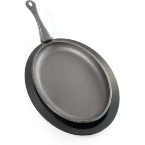 Napoleon Cast Iron Skillet – Pre-Seasoned, Use On Side Burner or Grill Grates, Removable Handle(41 inches long)
