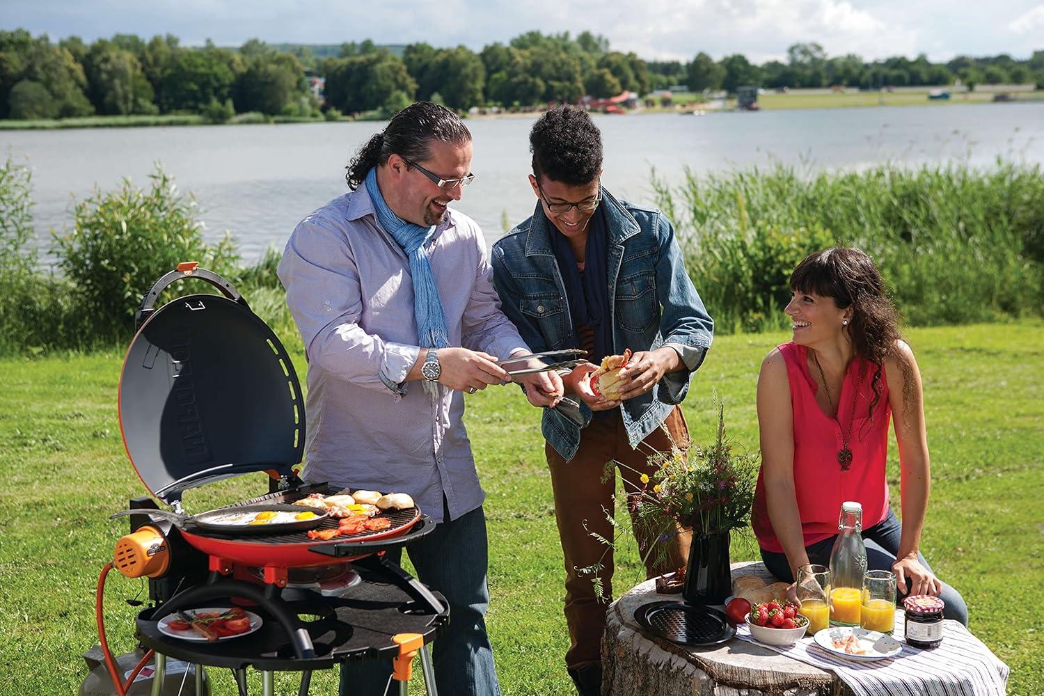 image:imageNapoleon TravelQ TQ2225PO Portable Gas Grill 225 sq in Orange