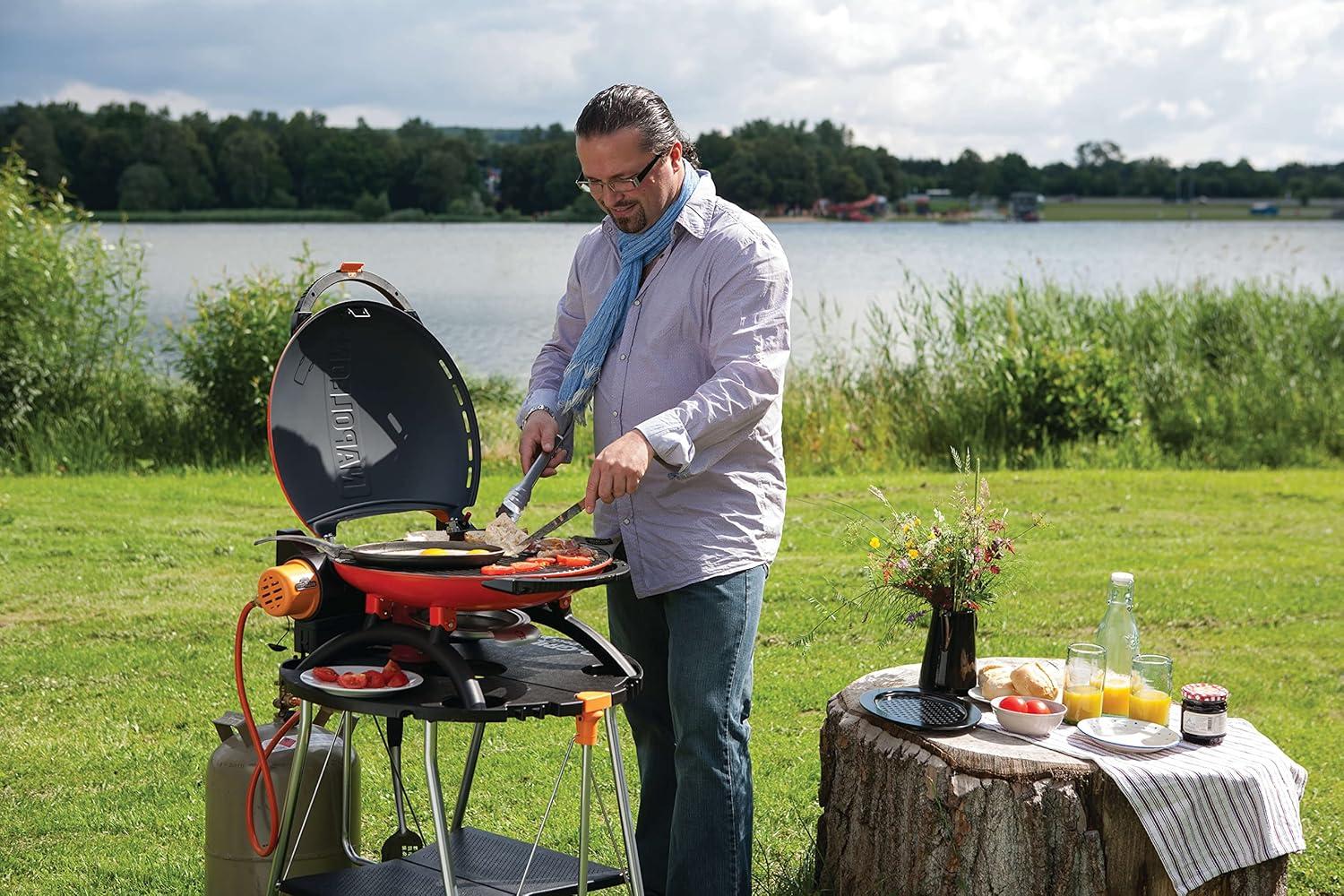 image:imageNapoleon TravelQ TQ2225PO Portable Gas Grill 225 sq in Orange