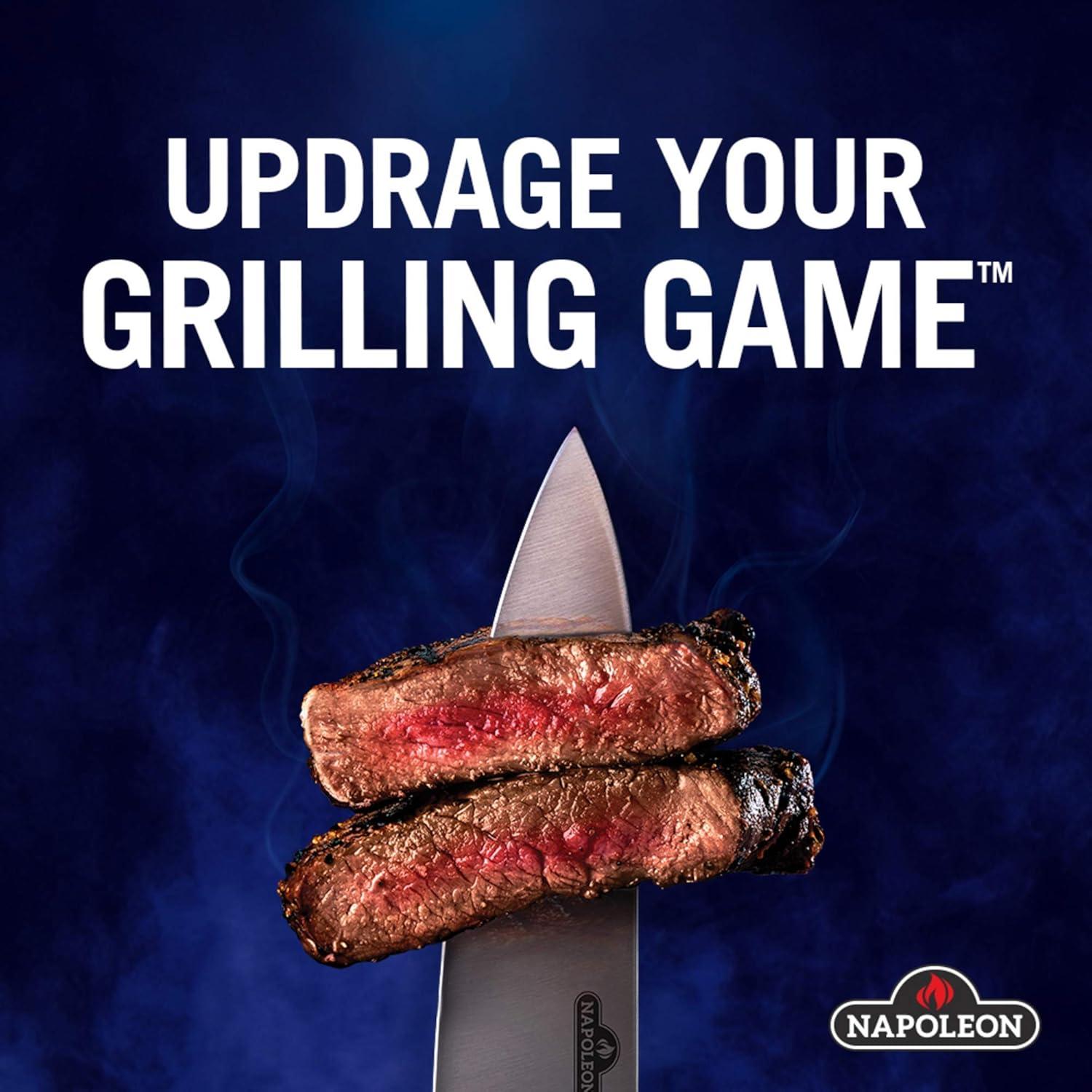 image:imageNapoleon Rocking Pizza Cutter and Chopper HalfMoon Style Blade Chop Fresh Herbs Flatbread Meat Cheese